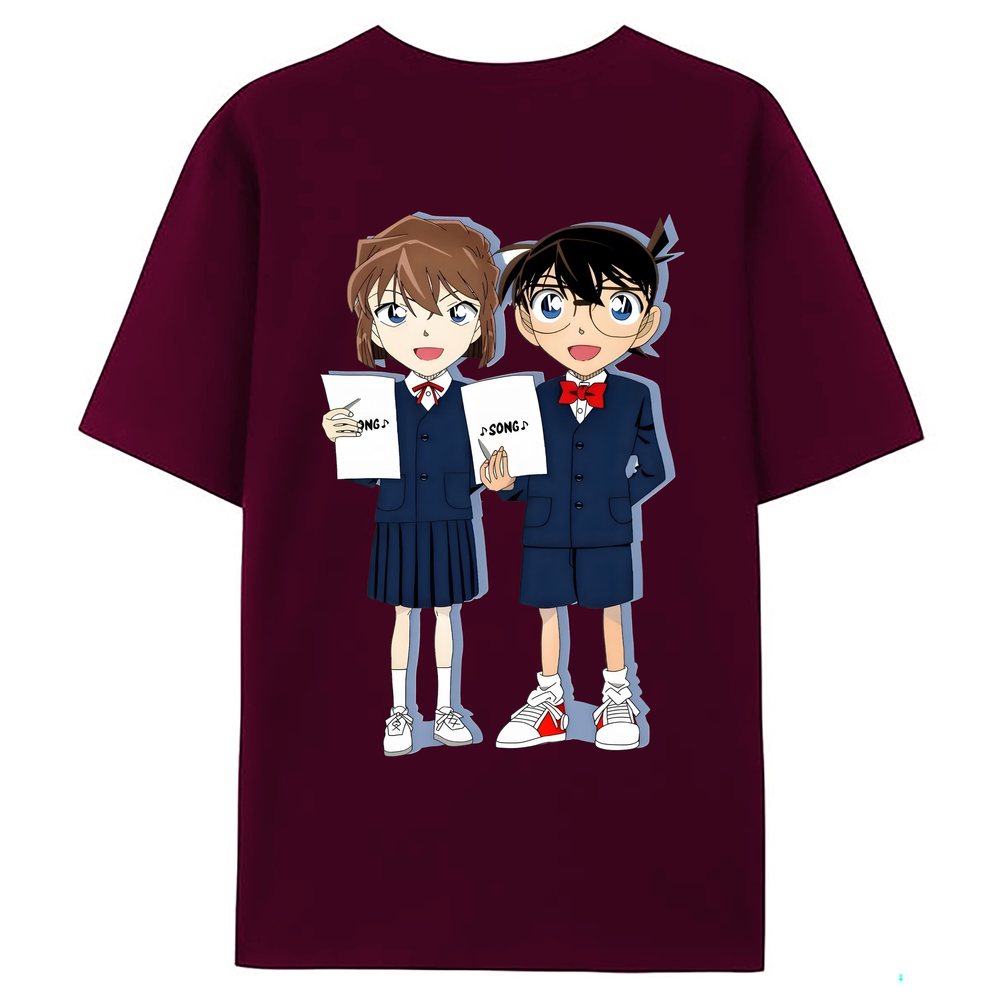 （画像用） 名探偵コナン 灰原 哀 はいばら あい Detective Conan Anita Hailey、Vi Graythorn Haibara Ai レディース半袖Tシャツ(バックプリント)
